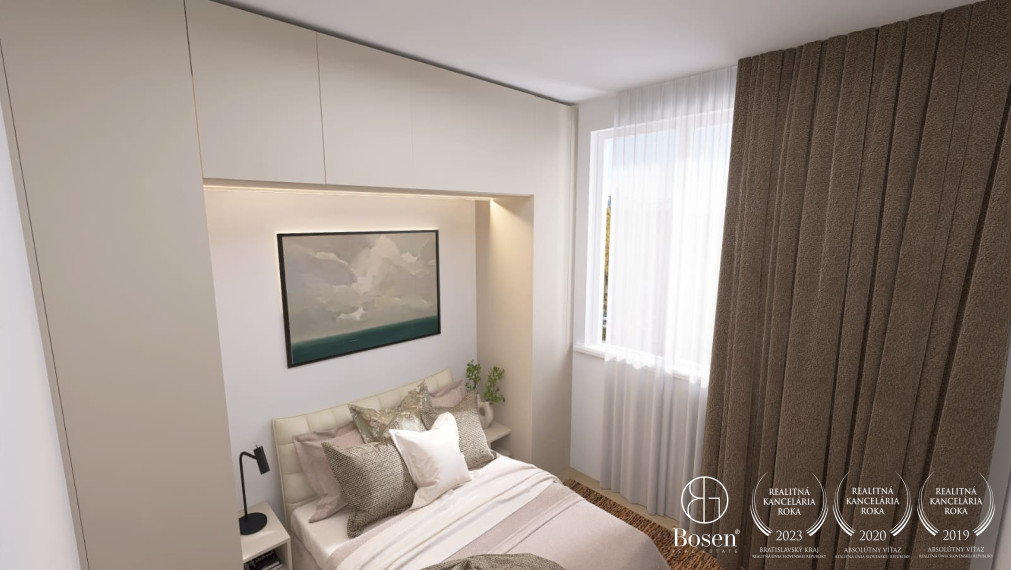BOSEN | Kompletne zrekonštruovaný a zariadený 2-izbový byt s loggiou, 46 m², Ružinov, Haburská