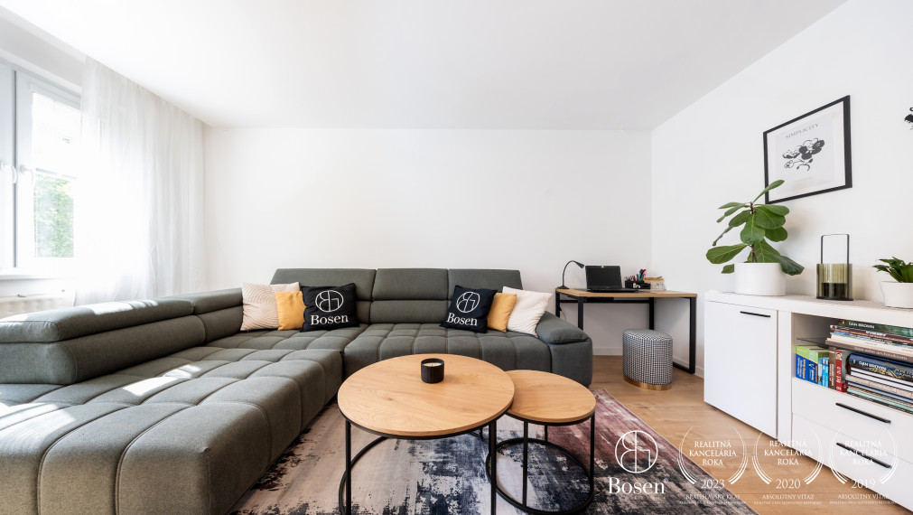 BOSEN | REZERVOVANÉ | Zrekonštruovaný 3-izb byt s loggiou, 82 m², Petzwalova