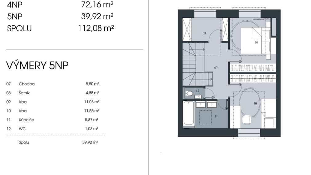 BOSEN | 3-izbový priestranný mezonet v projekte Vila Sandberg