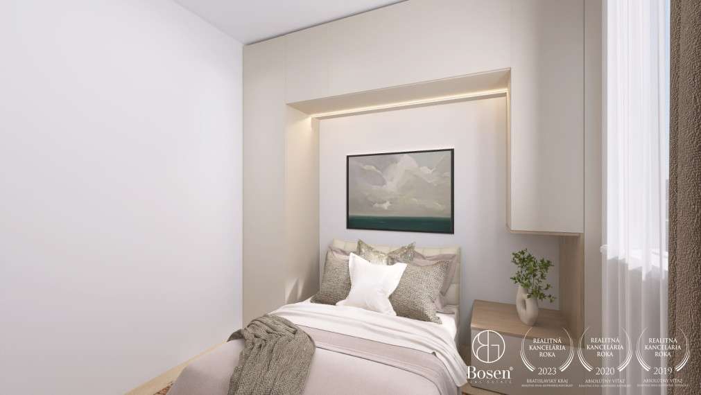 BOSEN | Kompletne zrekonštruovaný a zariadený 2-izbový byt s loggiou, 46 m², Ružinov, Haburská