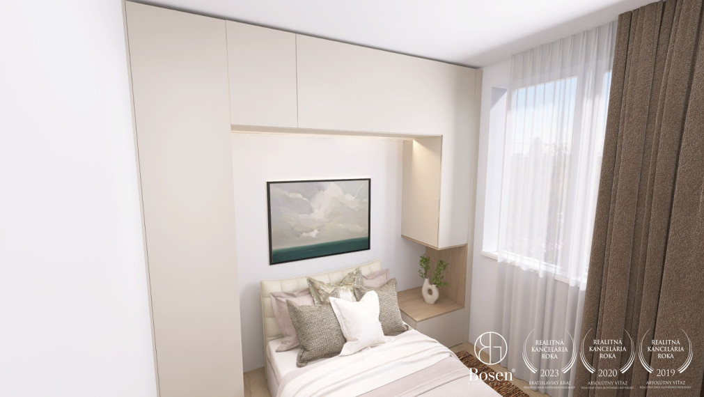 BOSEN | Kompletne zrekonštruovaný a zariadený 2-izbový byt s loggiou, 46 m², Ružinov, Haburská