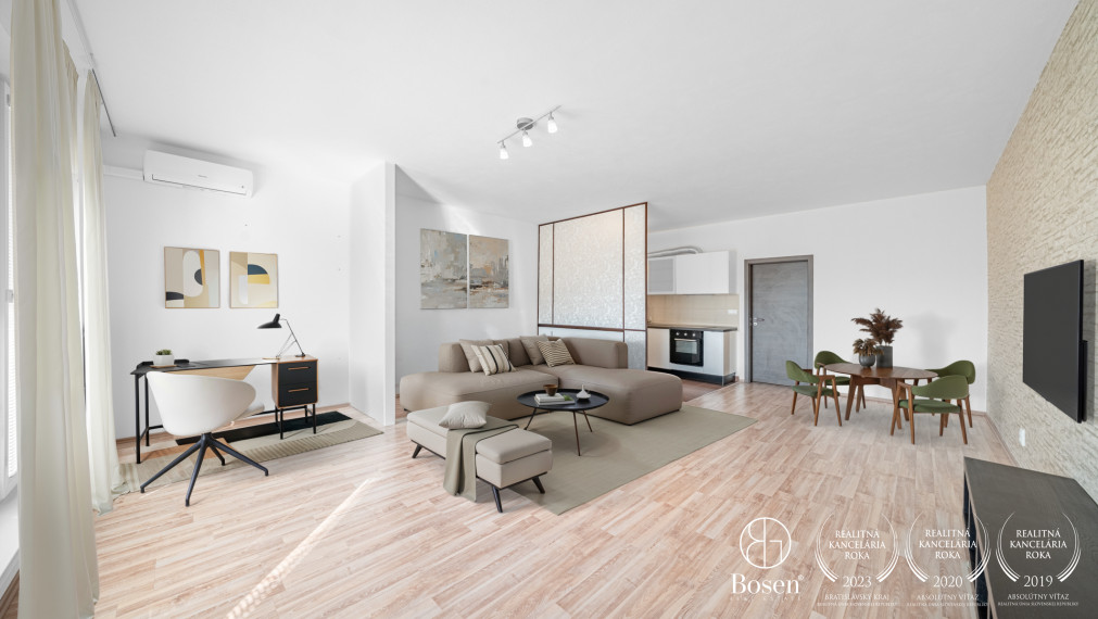 BOSEN | Priestranný 1 izb. byt s balkónom a šatníkom, 53 m2