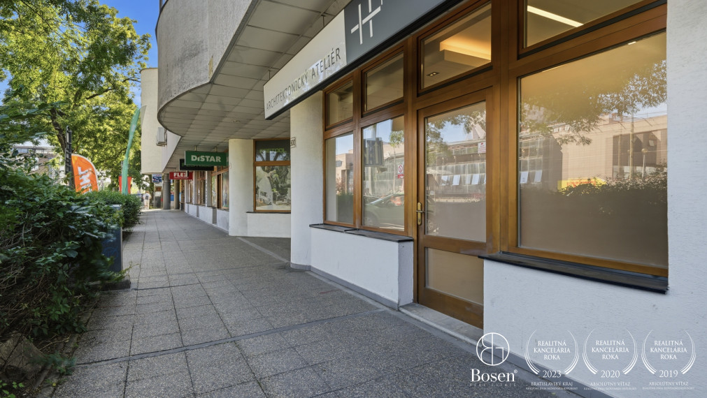 BOSEN | Obchodné priestory s výkladom na Záhradníckej ulici, 122 m2.