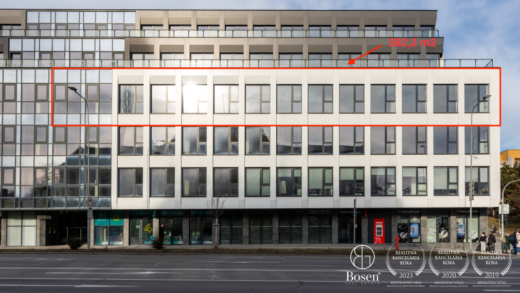 BOSEN | TABÁŇ - prenájom kancelárske priestory 582,5 m² Tabáň