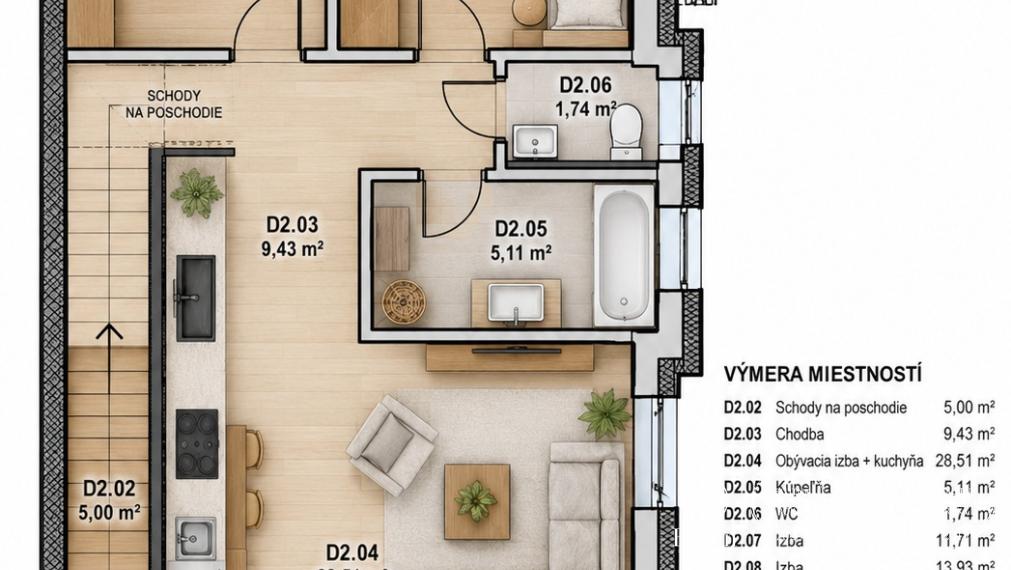 BOSEN |  3-izbový byt, s vlastným parkovaním!!! ELEKTRICKÉ ŽALÚZIE V CENE!
