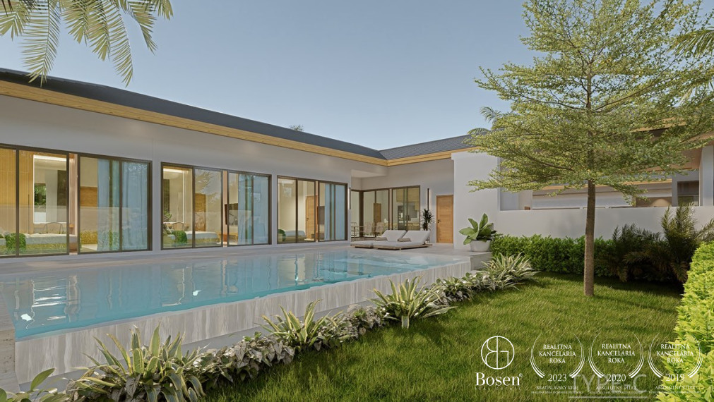 BOSEN | 3 spálňová vila s bazénom typu C, Lamai, Koh Samui, Thajsko