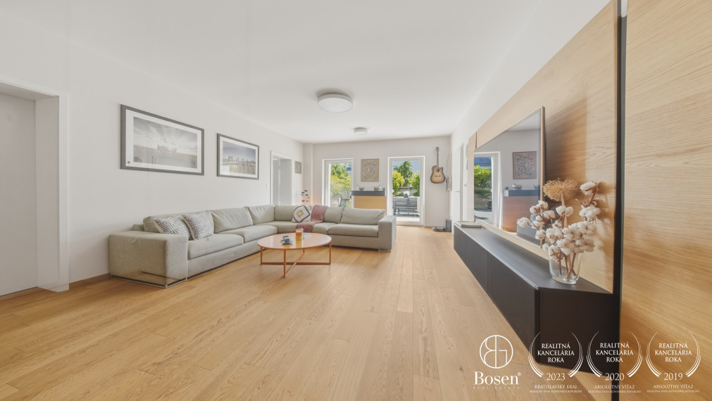 BOSEN | 3 izb. byt - Mestské bývanie s pocitom rodinného domu, Fraňa Kráľa, Bratislava, 97 m2/179 m2