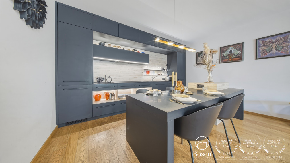 BOSEN | 3 izb. byt - Mestské bývanie s pocitom rodinného domu, Fraňa Kráľa, Bratislava, 97 m2/179 m2