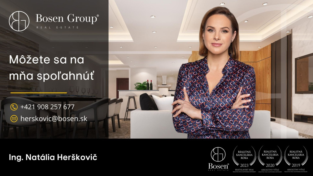 BOSEN | 3 izb. byt - Mestské bývanie s pocitom rodinného domu, Fraňa Kráľa, Bratislava, 97 m2/179 m2