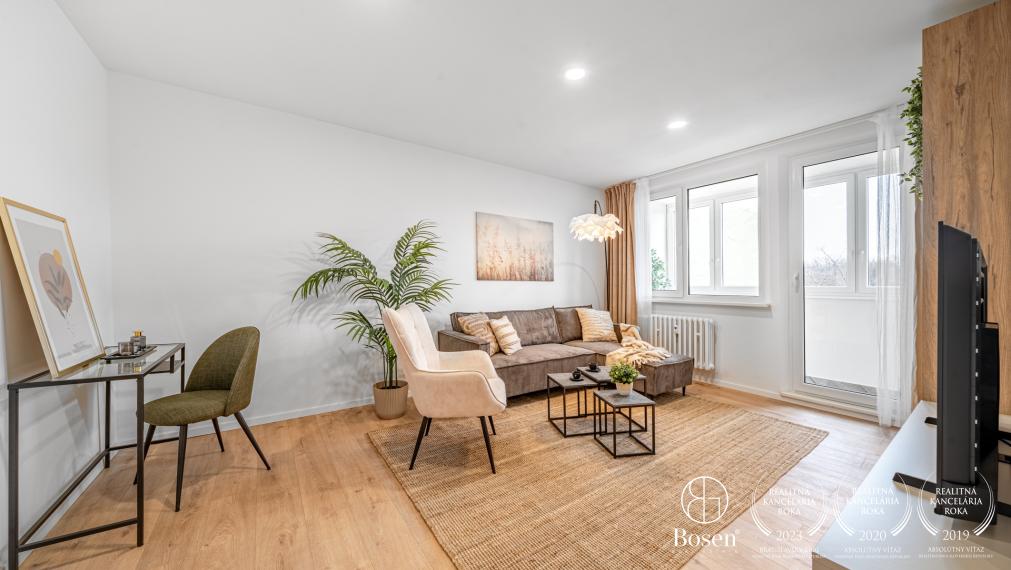 BOSEN | Moderný, kompletne zrekonštruovaný 4 izbový byt, 82 m², Medveďovej, Petržalka