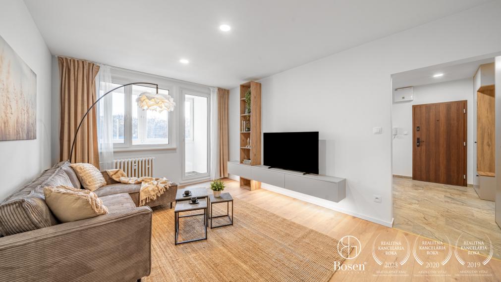 BOSEN | Moderný, kompletne zrekonštruovaný 4 izbový byt, 82 m², Medveďovej, Petržalka