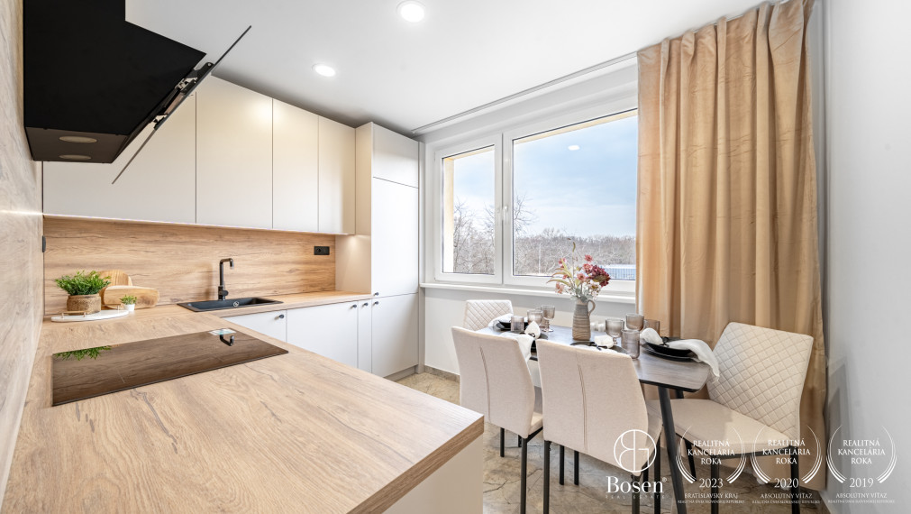 BOSEN | Moderný, kompletne zrekonštruovaný 4 izbový byt, 82 m², Medveďovej, Petržalka