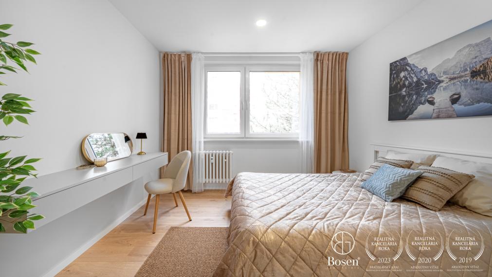 BOSEN | Moderný, kompletne zrekonštruovaný 4 izbový byt, 82 m², Medveďovej, Petržalka