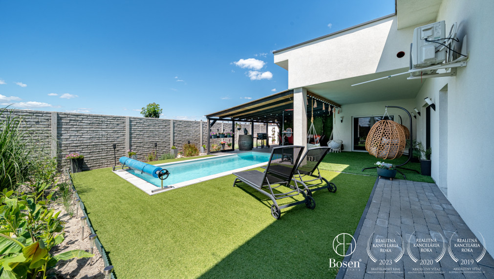 BOSEN | Moderný 4-izbový rodinný dom s bazénom, Veľké Dvorníky | 658 m² pozemok, okr. Dunajská Streda