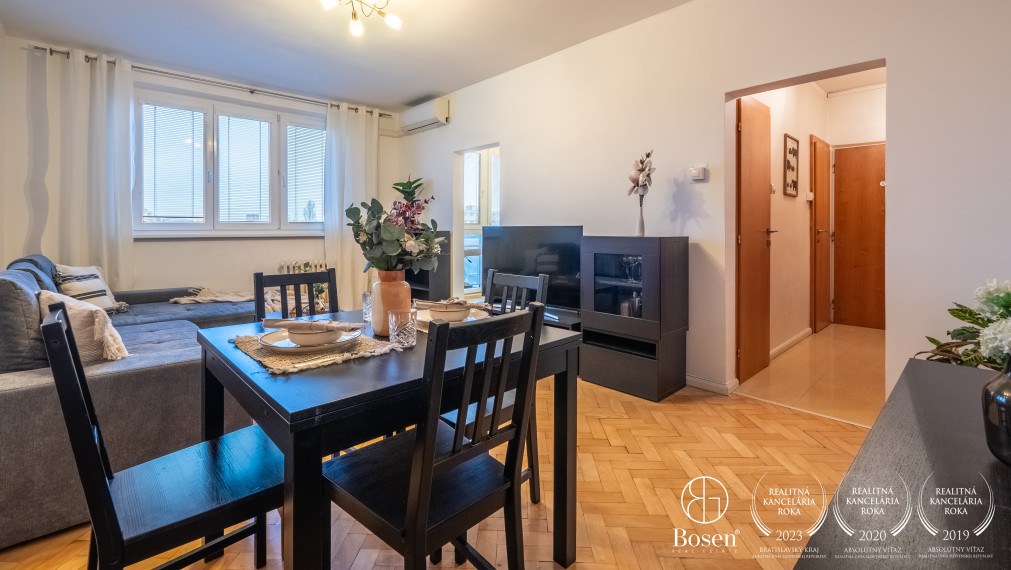 BOSEN | Klimatizovaný 2 izbový byt s balkónom, Sputniková, Bratislava - Ružinov