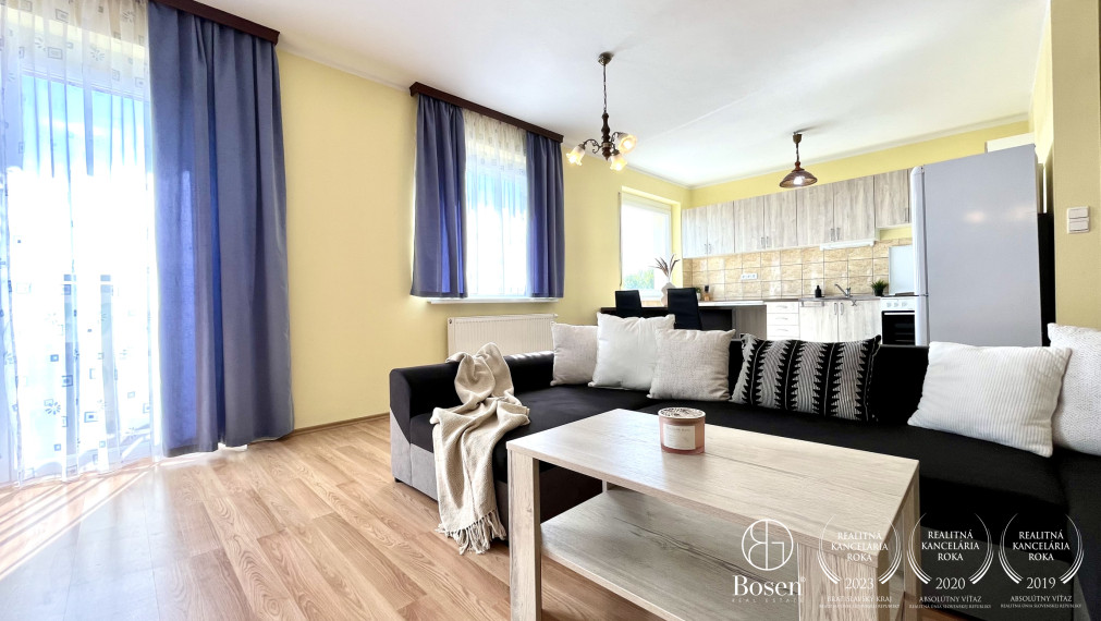 BOSEN | Veľkometrážny 3 izbový byt s 2 balkónmi, ulica Slnečná, Malinovo