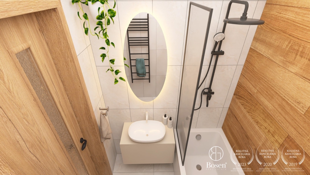 BOSEN | Dizajnový kompletne zrekonštruovaný 4 izbový byt s loggiou, 74,46 m², Dúbravka
