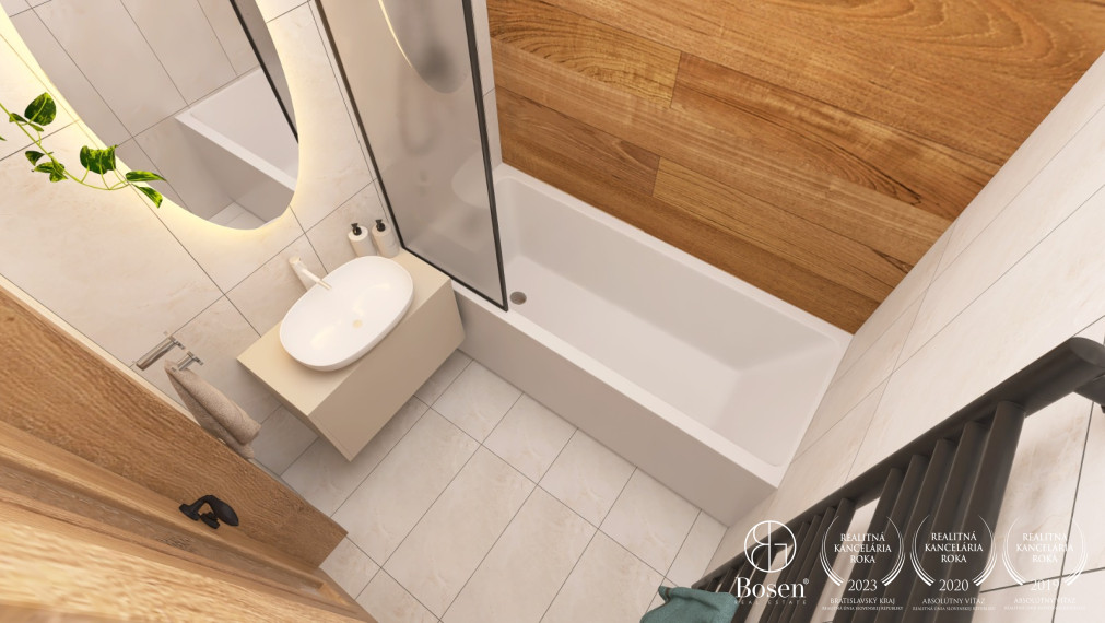 BOSEN | Dizajnový kompletne zrekonštruovaný 4 izbový byt s loggiou, 74,46 m², Dúbravka
