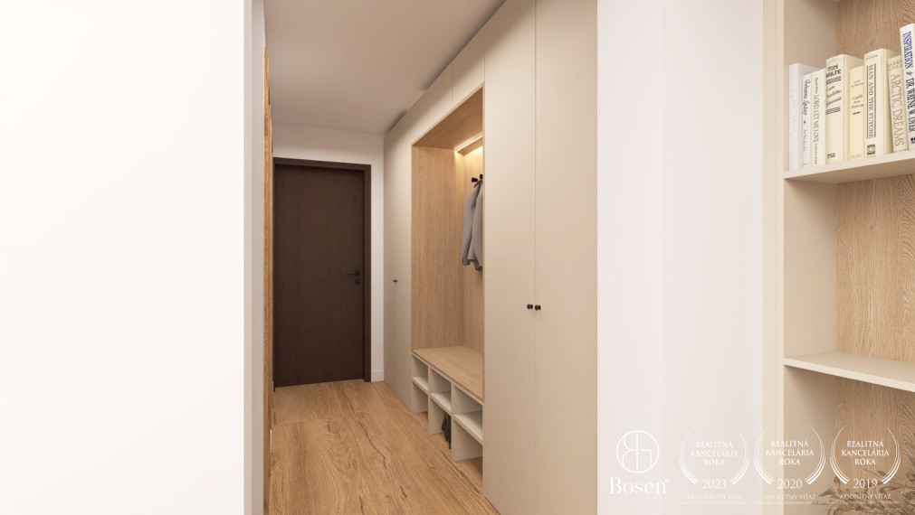 BOSEN | Dizajnový kompletne zrekonštruovaný 4 izbový byt s loggiou, 74,46 m², Dúbravka