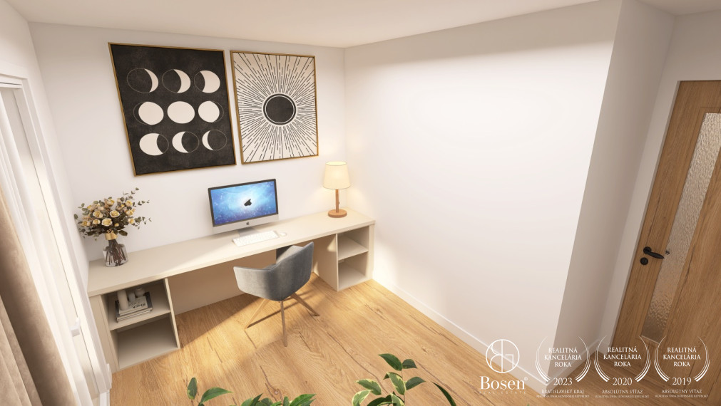 BOSEN | Dizajnový kompletne zrekonštruovaný 4 izbový byt s loggiou, 74,46 m², Dúbravka