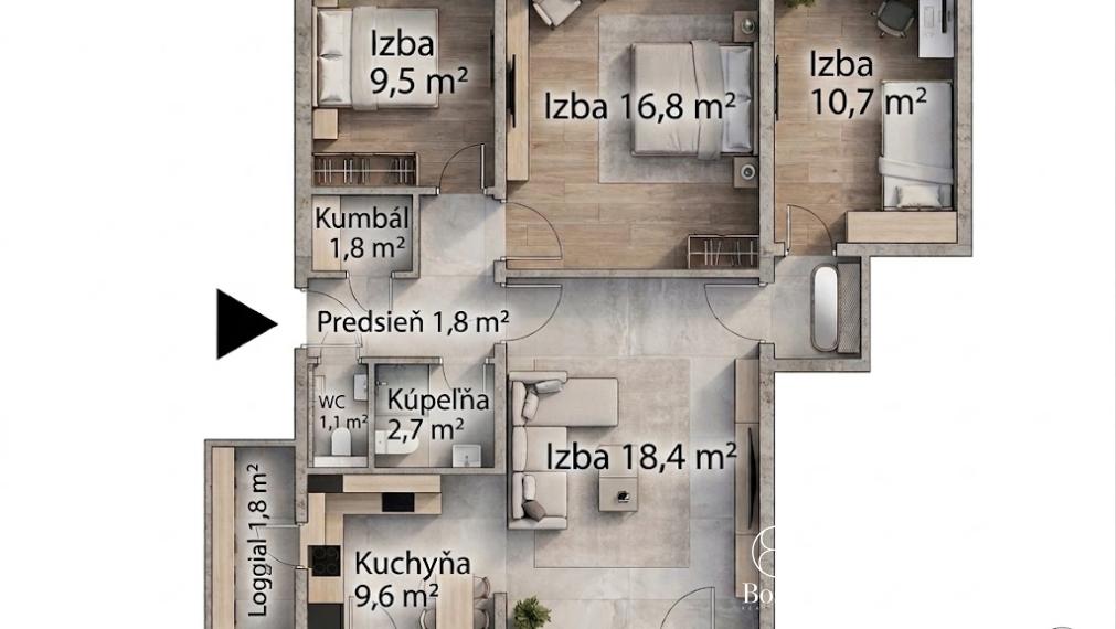 Pripravujem 4 izb byt - Karlova Ves - Líščie údolie