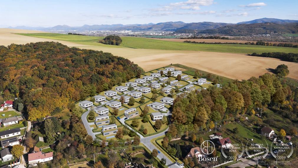 BOSEN | 32 lukratívnych pozemkov 654 – 1.142 m², Skalka nad Váhom, Trenčín