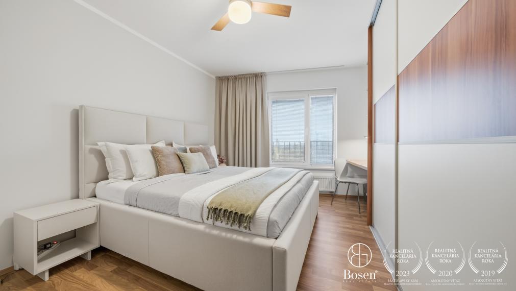 BOSEN | Kompletne zariadený 2-izbový byt s klimatizáciou a parkovaním – Ružinov, 78m2