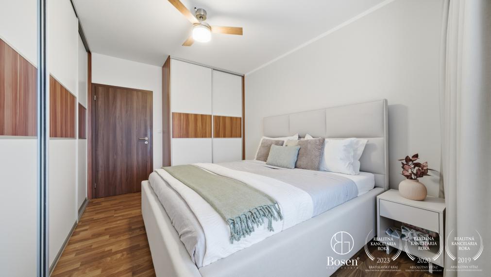 BOSEN | Kompletne zariadený 2-izbový byt s klimatizáciou a parkovaním – Ružinov, 78m2