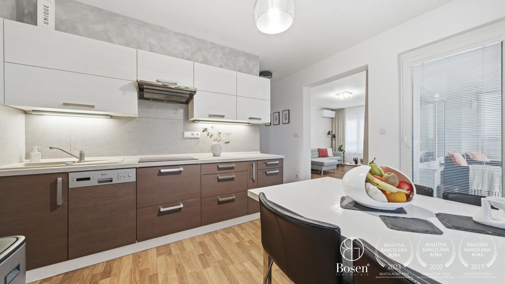 BOSEN | Kompletne zariadený 2-izbový byt s klimatizáciou a parkovaním – Ružinov, 78m2