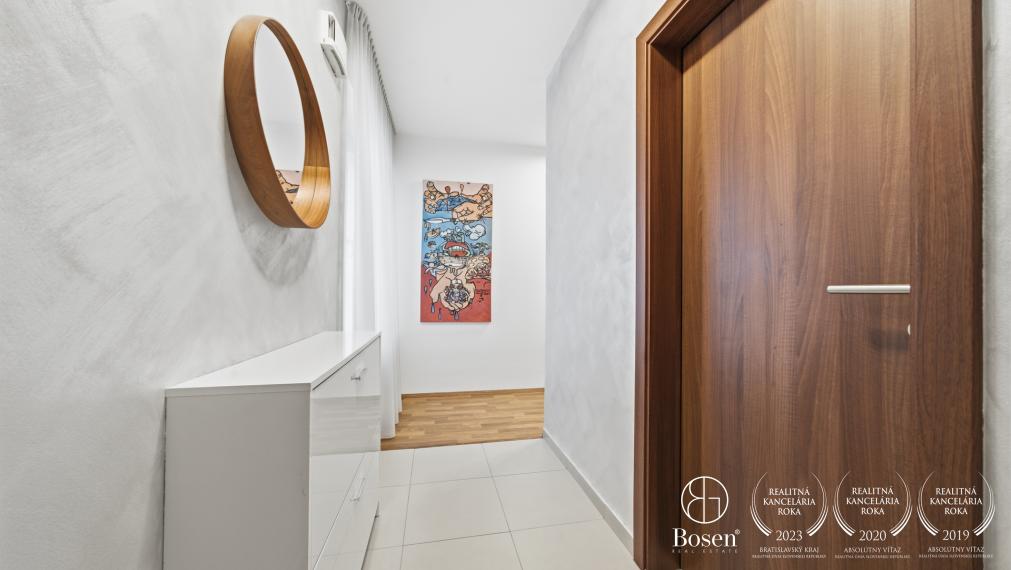 BOSEN | Kompletne zariadený 2-izbový byt s klimatizáciou a parkovaním – Ružinov, 78m2