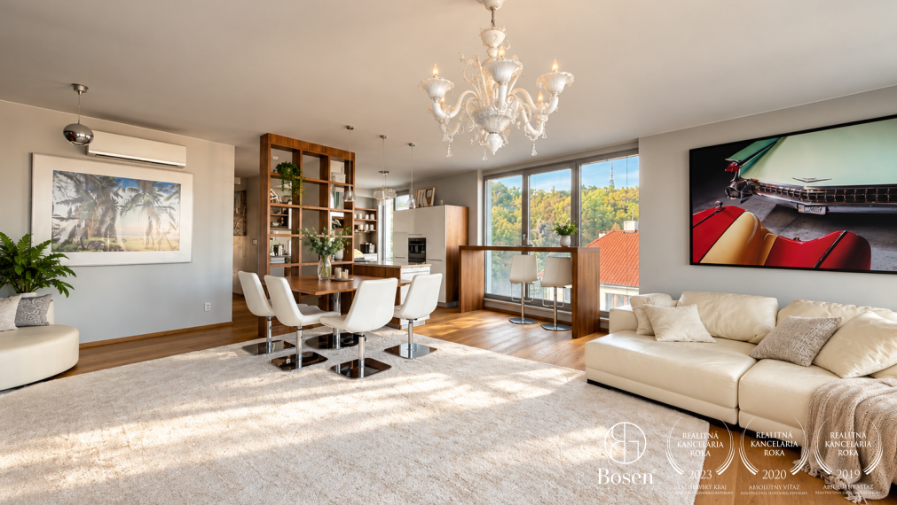 BOSEN | Brečtanová – veľkorysý 3 izbový byt s výhľadmi, Bratislava, 134 m2