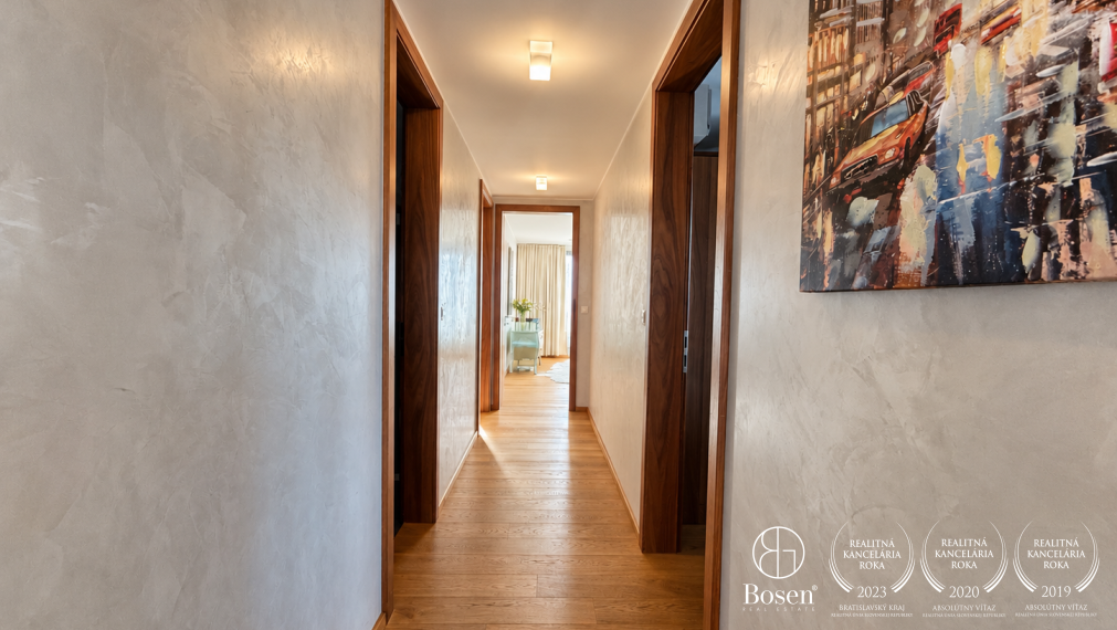 BOSEN | Brečtanová – veľkorysý 3 izbový byt s výhľadmi, Bratislava, 134 m2