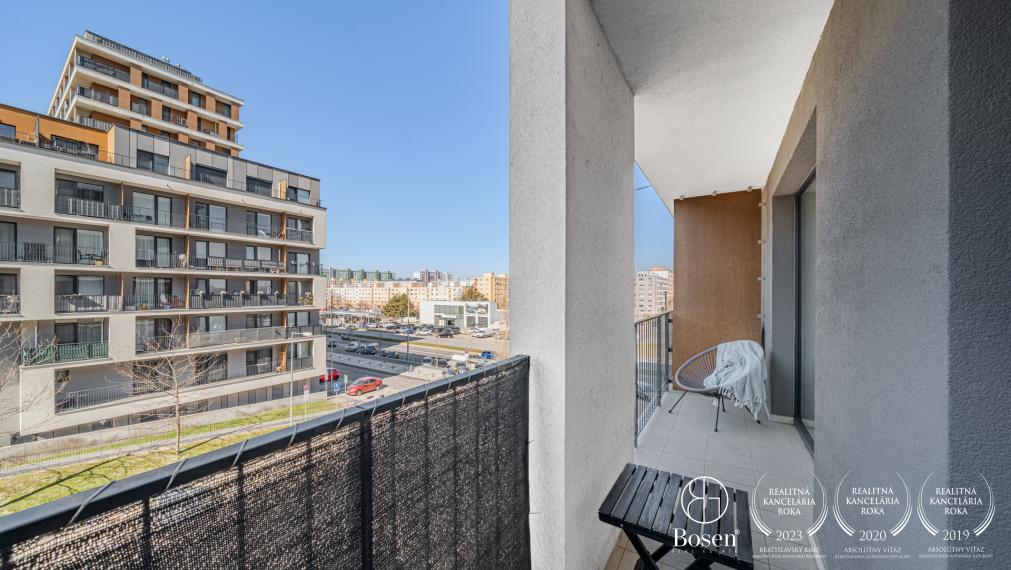 BOSEN | Zariadený 2 izbový klimatizovaný byt s loggiou v novostavbe Slnečnice | Mesto, 59 m²