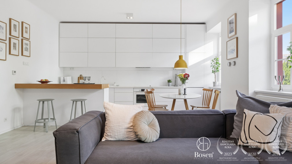BOSEN | 3 izbový byt s charakterom a loggiou, Mlynské Nivy, Bratislava, 99 m2