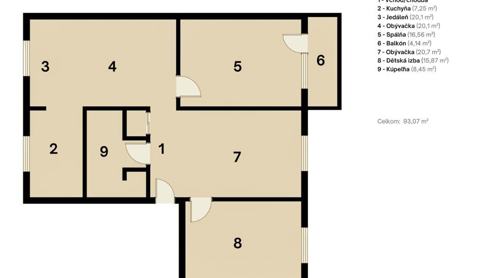 BOSEN | 4 izbový byt s balkónom, Fiľakovo, centrum