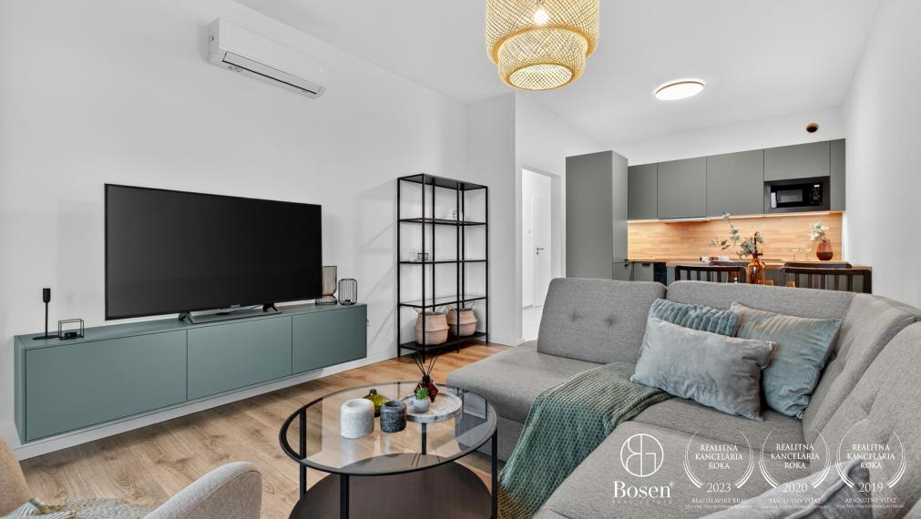 BOSEN | Moderný 2 izbový byt s loggiou a parkovaním – Geologická, Podunajské Biskupice, 60m2