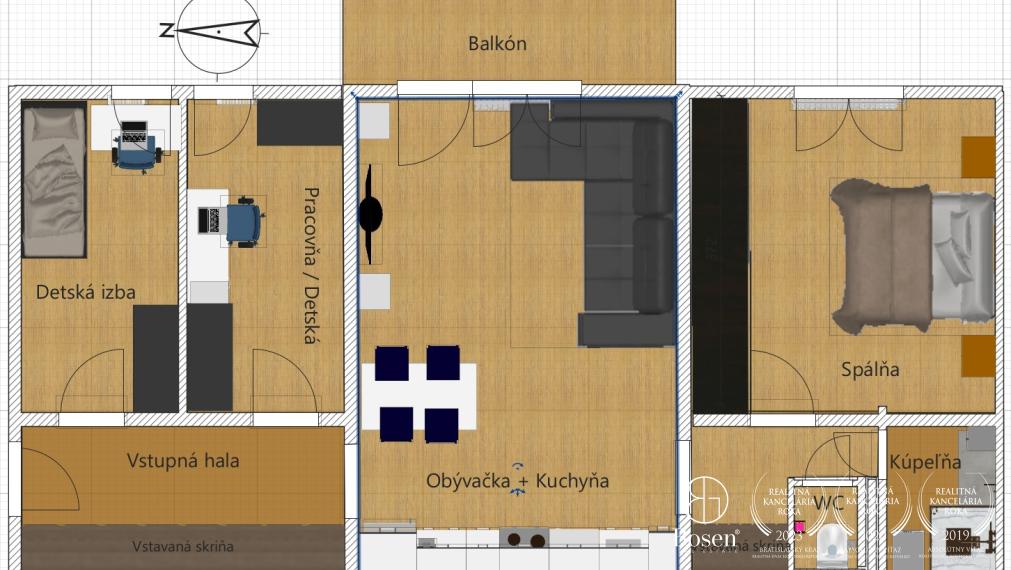 BOSEN | 4 izbový byt pri Štrkoveckom jazere, RUŽINOV