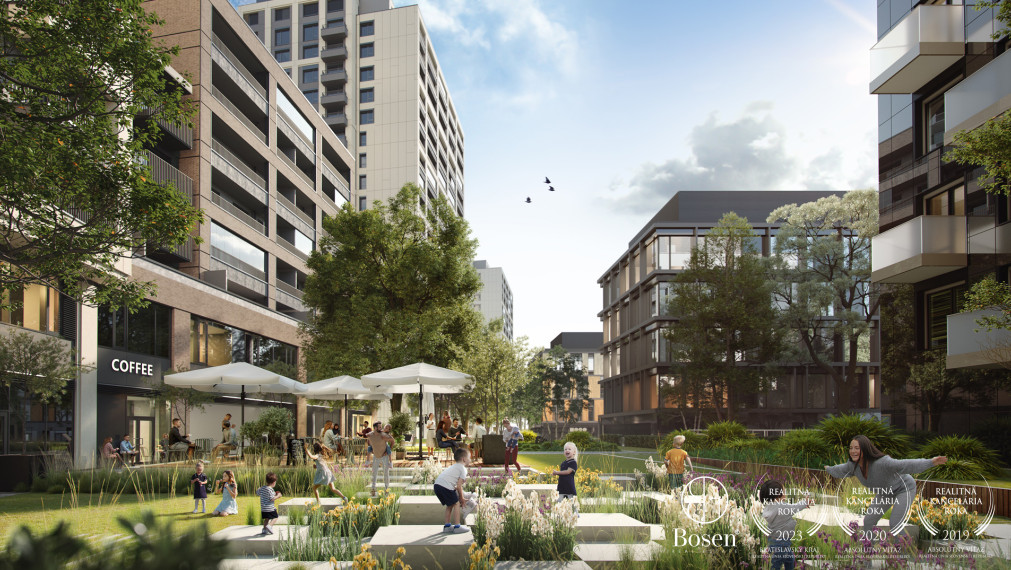 BOSEN | 2-izbový byt na 13. poschodí s balkónom a parkovaním v projekte Downtown Yards – Bratislava