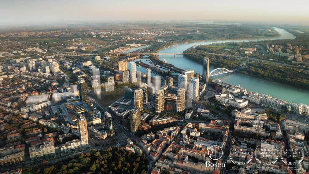 BOSEN | 2-izbový byt na 13. poschodí s balkónom a parkovaním v projekte Downtown Yards – Bratislava