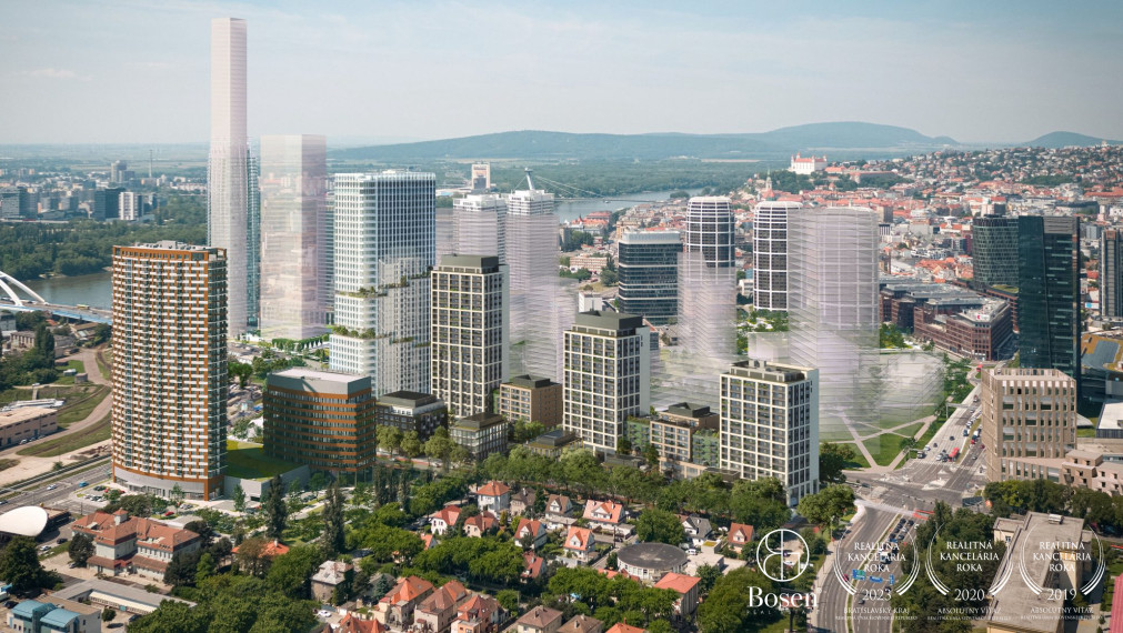 BOSEN | 2-izbový byt na 13. poschodí s balkónom a parkovaním v projekte Downtown Yards – Bratislava