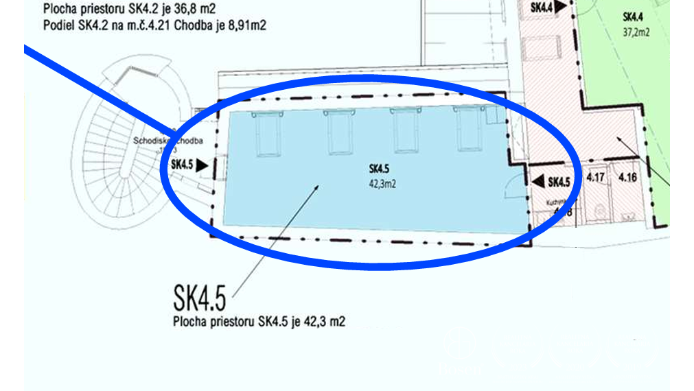 BOSEN | Prenájom kancelárskych priestorov 42,30 m² na Panenskej ulici - Staré Mesto, Bratislava