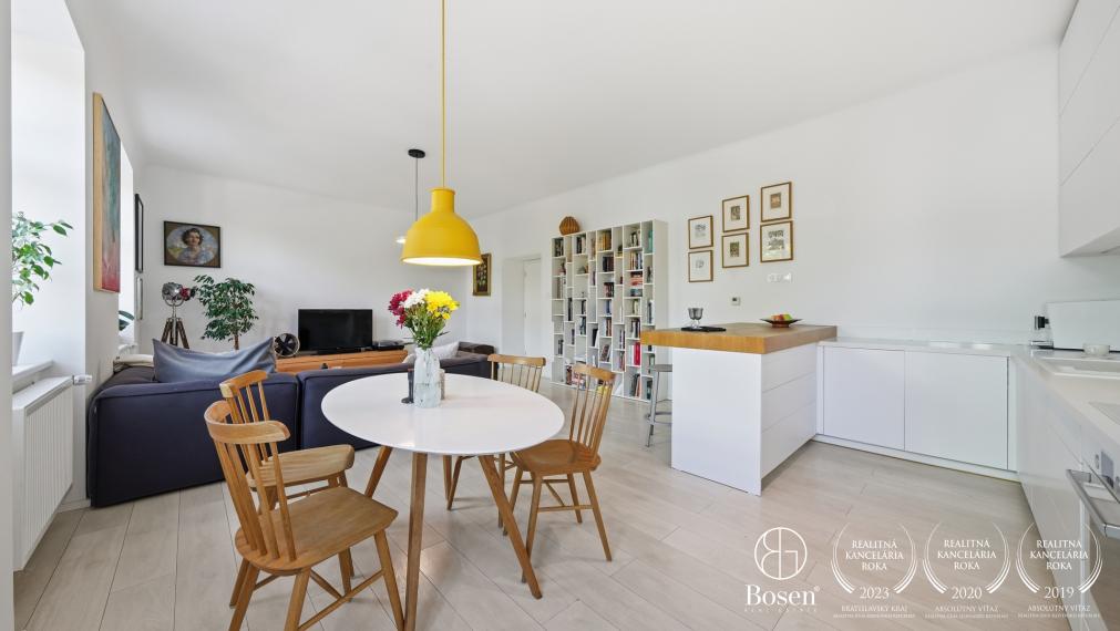 BOSEN | 3 izbový byt s charakterom a loggiou, Mlynské Nivy, Bratislava, 99 m2