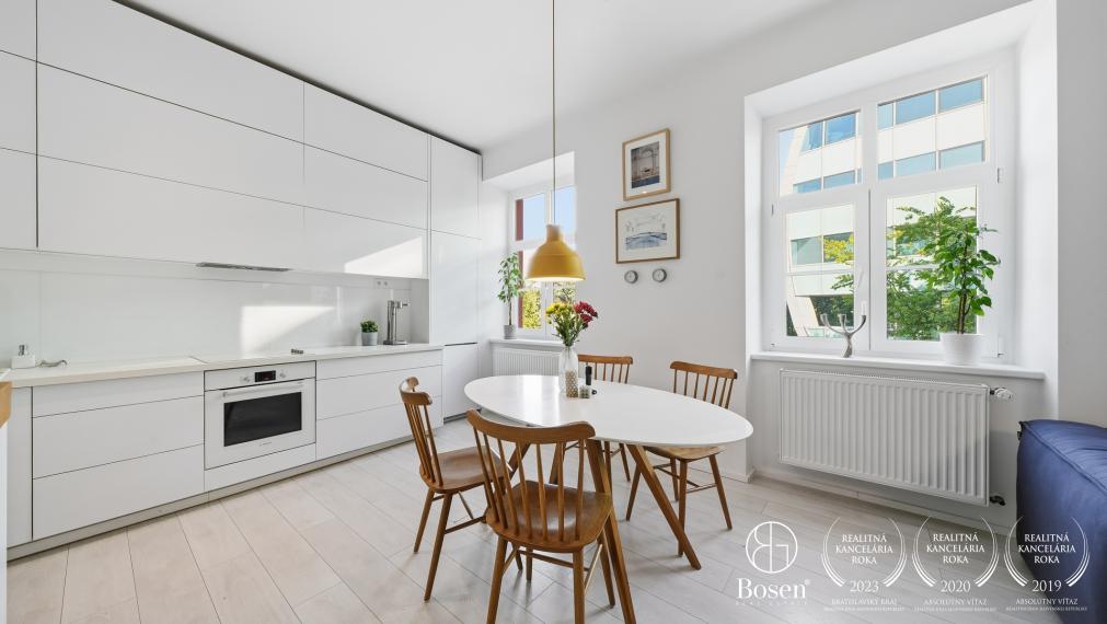 BOSEN | 3 izbový byt s charakterom a loggiou, Mlynské Nivy, Bratislava, 99 m2