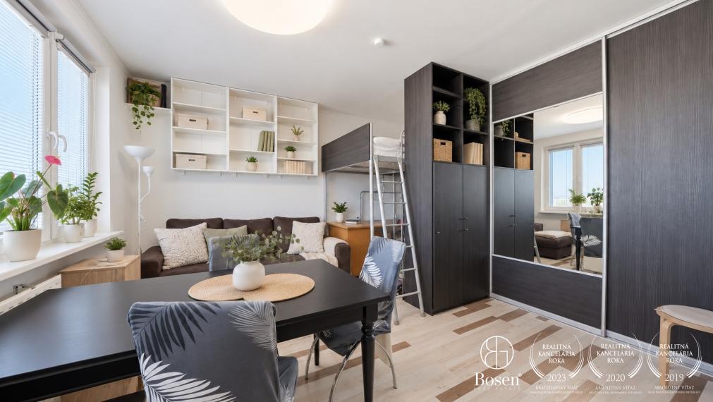 BOSEN | Šikovne riešený 1,5-izbový byt 37 m² v Petržalke