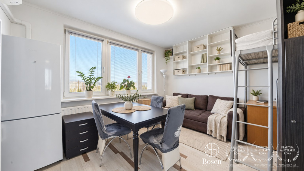 BOSEN | Šikovne riešený 1,5-izbový byt 37 m² v Petržalke