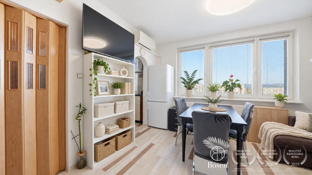 BOSEN | Šikovne riešený 1,5-izbový byt 37 m² v Petržalke