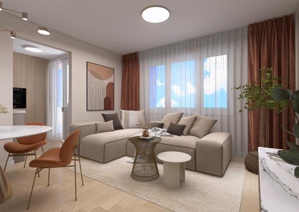 PREDANÉ - BOSEN | 2 izbový byt s balkónom, 53 m2, Mierová – Ružinov