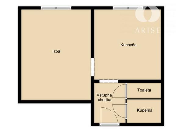 ARISE | Predaj 1-izbový byt v peknej časti mesta Partizánske