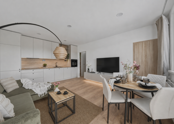 BOSEN | Kompletne zrekonštruovaný a zariadený 2 izbový byt s loggiou, 46 m², Ružinov, Haburská