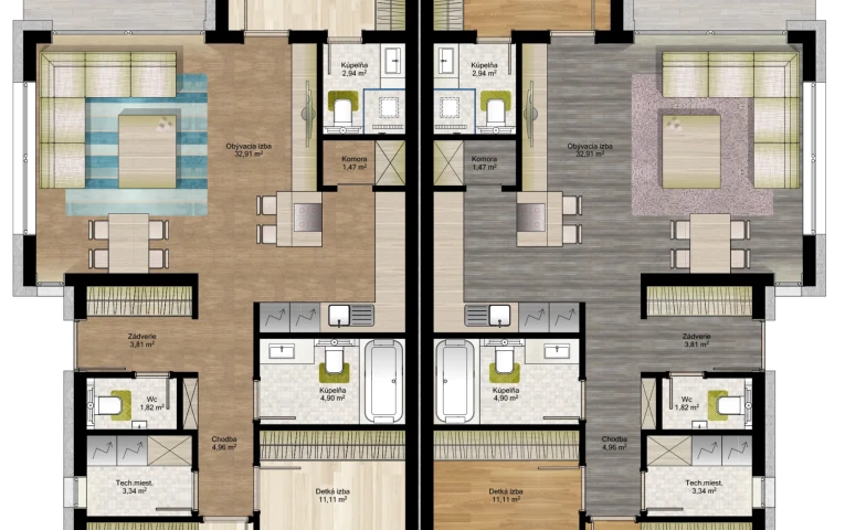 pôdorys klátovská riviéra